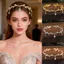 SHUPUN Elf Tiara, Vương miện cổ tích bằng kim cương giả hợp kim, Phong cách cổ điển Lá Phụ kiện tóc Trang phục Phụ kiện