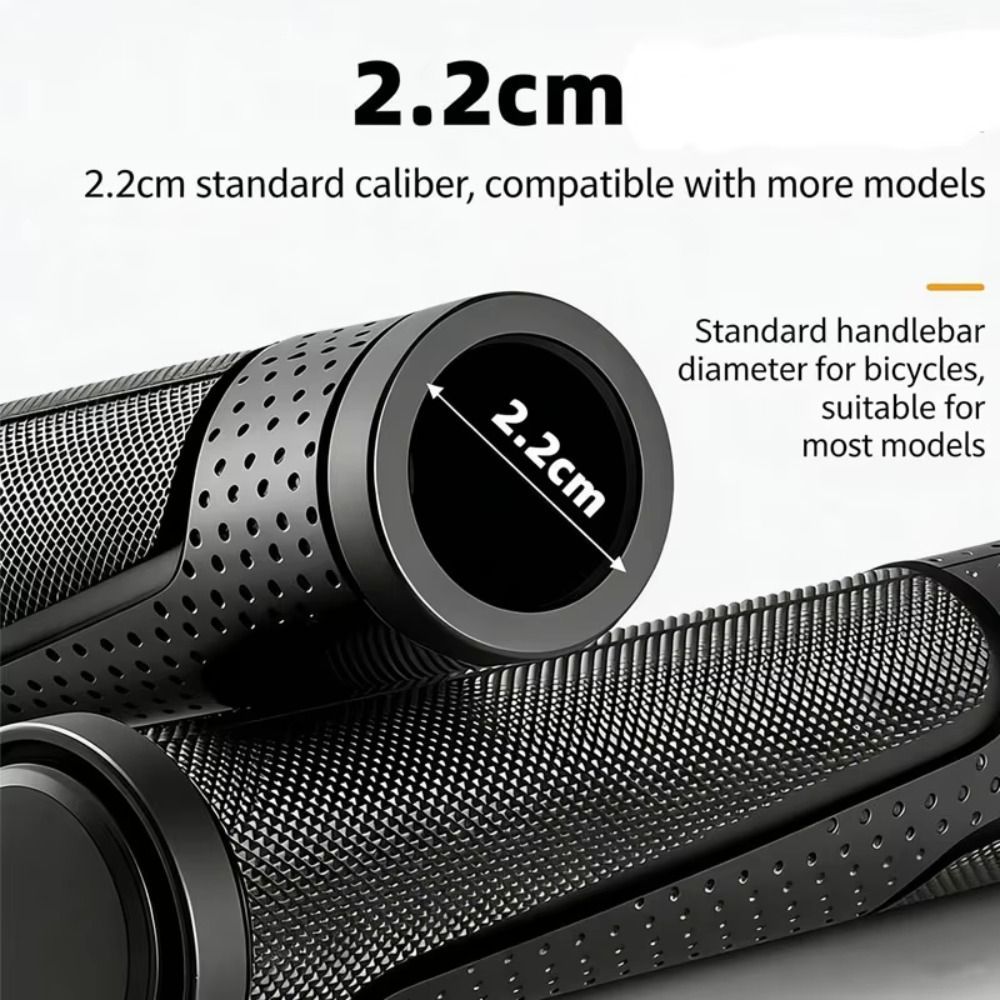 Tay cầm xe đạp cao su chống trượt HOBBYIN, vỏ tay cầm xe tay ga điện màu đen