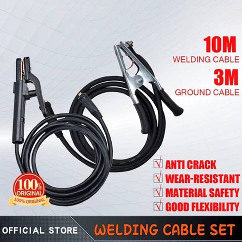 Cáp hàn GKY 5 / 7 / 10M + Bộ cáp nối đất 2 / 3M có giá đỡ & đầu nối GKY
