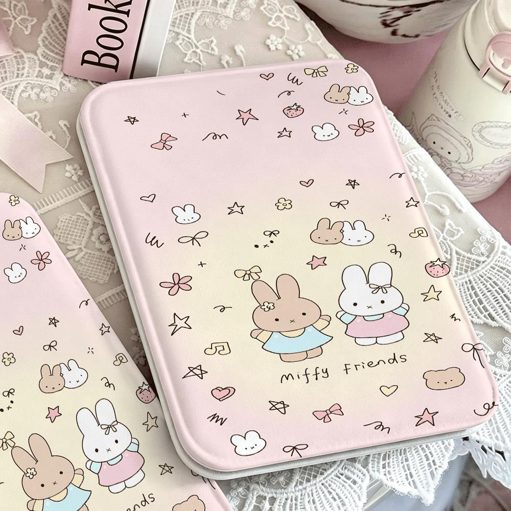 Gương gấp thỏ trắng ngôi sao gương bỏ túi mini cho nữ