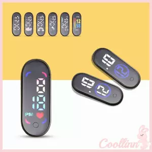 Đồng hồ kỹ thuật số xe máy nhỏ gọn COO 4 6Cm với hiệu ứng ánh sáng xanh đỏ trắng