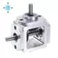 Gear-Box 90 Độ Góc Bên Phải Bevel Gear-Box 1: 1 Trục Đầu Ra Đơn 1 Mô Đun 20 Răng Bevel Gear Khung Nhôm
