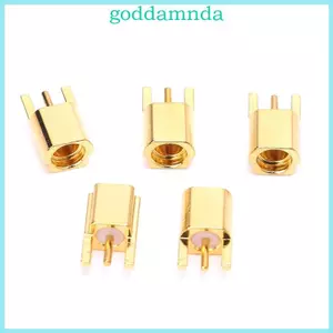 GODD MMCX Nữ Jack Kết Nối PCB Gắn Với Hàn Thẳng Mạ Vàng 3 Chân