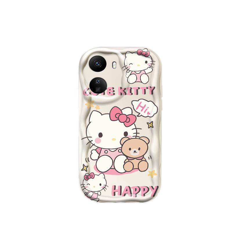 Thích hợp cho Redmi 13C / POCO C65 3D TPU mềm Kitty Rilakkuma Vỏ điện thoại chống sốc