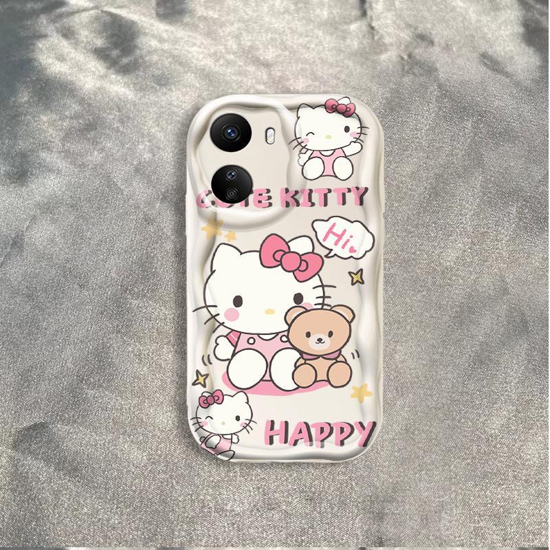 Thích hợp cho Redmi 13C / POCO C65 3D TPU mềm Kitty Rilakkuma Vỏ điện thoại chống sốc
