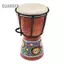 Guansfs 6in Trống Djembe Châu Phi Chạm Khắc Gỗ Chắc Chắn Da Dê Nhạc Cụ Truyền Thống