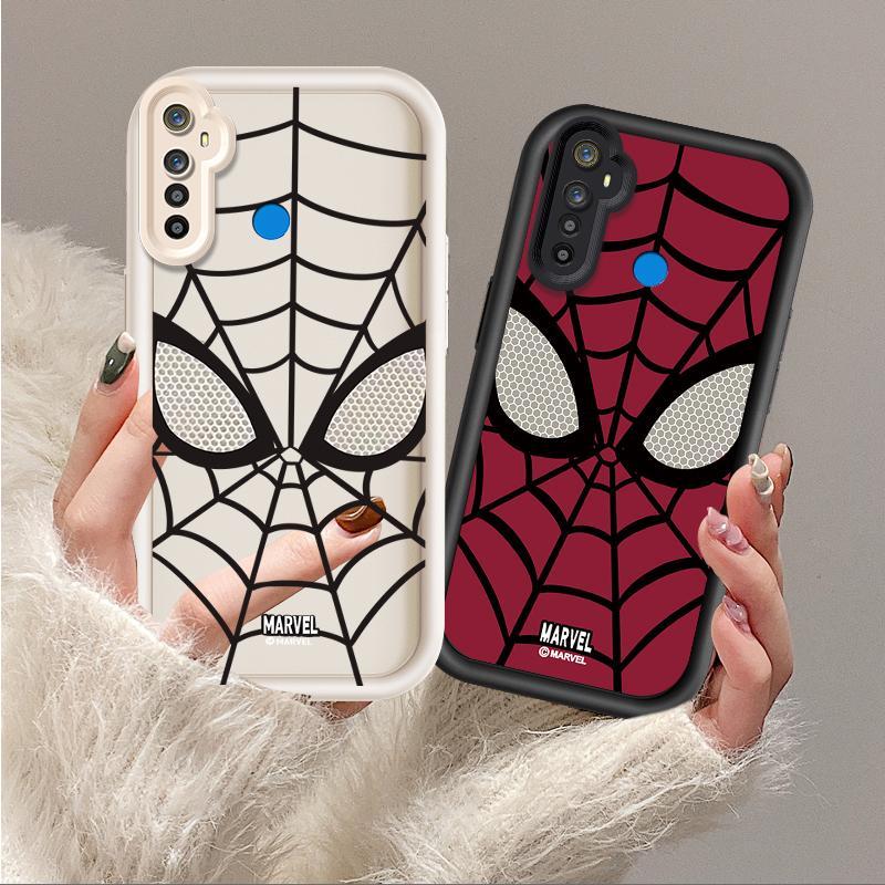 Ốp Lưng Cho Realme 5 5i 5S 6i Phim Hoạt Hình Silicon Mềm Ốp lưng TPU Người Nhện web Thiên Thần Mắt Chống Sốc Ốp Lưng