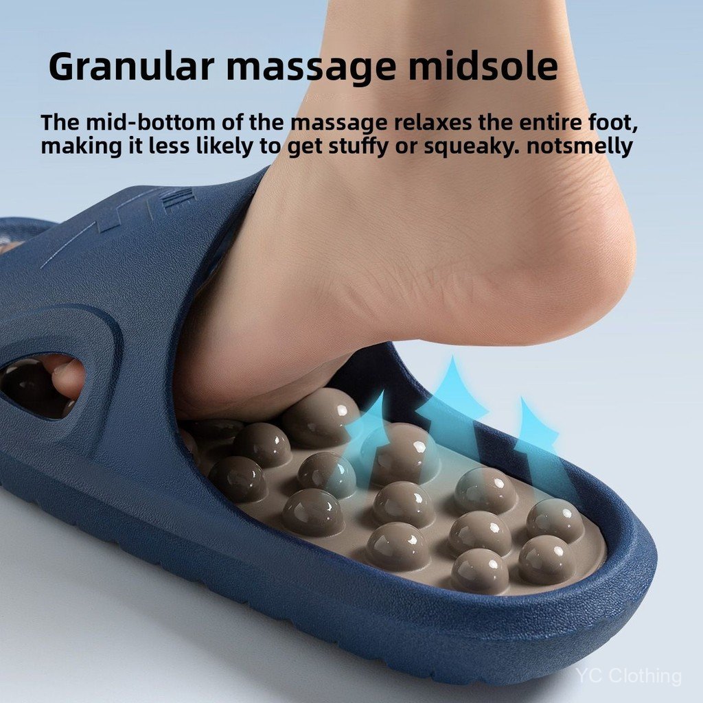 Dép Massage Bấm huyệt Nam Chống Trơn Trượt Trong Nhà Yên Tĩnh Trượt OALN