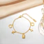 Vòng Tay Thép Titan Ánh Sáng Sang Trọng Niche Feel Vàng 18K Đơn Giản Thép Không Gỉ Niche Chống Phai Màu Tay Trang Sức Nữ JJJO