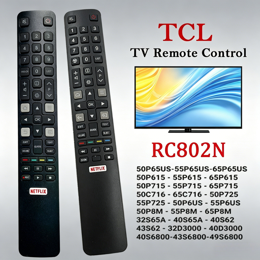 NiLANK Chính Hãng Remote cho Tivi LCD TCL Remote Điều Khiển RC802N YAI1 ...