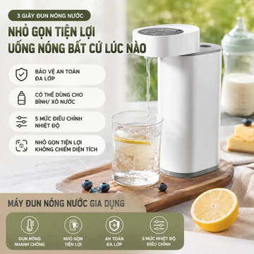 Máy nước nóng tức thì tiện lợi bình đun nước bơm nước nhanh máy nước mini để bàn máy uống trực tiếp du lịch gia đình máy