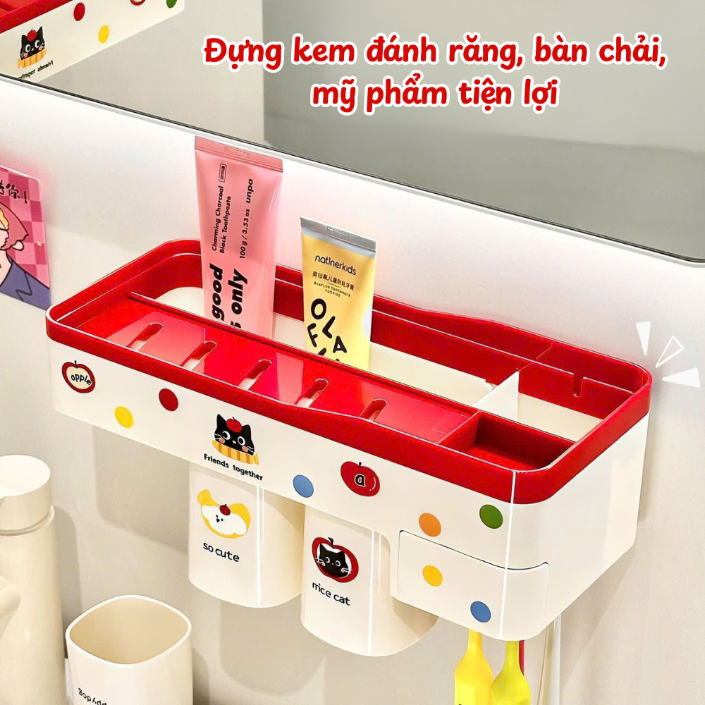 Giá Để Bàn Chải Đánh Răng HomeMate Pop-Up – Bộ Cốc Từ Tính Hút Nam Châm Gắn Tường, Kệ Đựng Đồ Nhà Tắm Đa Năng