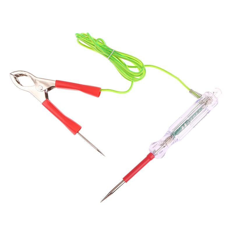 Newsmallbrains Sáng Tạo Và Thiết Thực 6-24V Đèn Thử Với Đầu Phun Kép 47 Inch Chống Đông Dây Cá Sấu Kẹp Ô Tô LED Circuit Test NSB