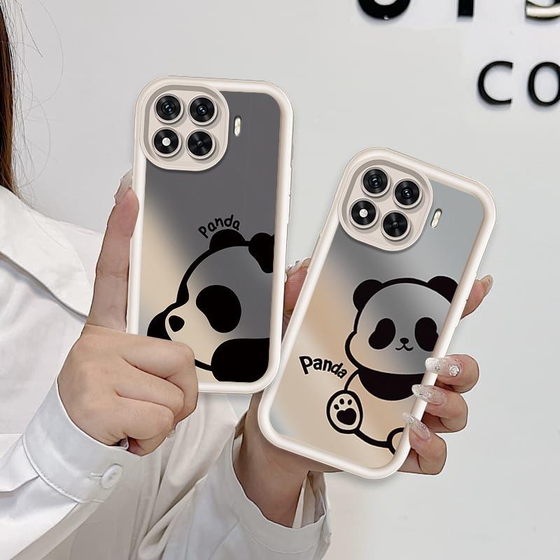 Ốp Lưng Cho Xiaomi 11T 13T 14T 15T Pro Hoạt Hình Silicon Mềm TPU Gấu Trúc Mắt Thiên Thần Vỏ Điện Thoại Chống Sốc