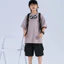 Phiên Bản Hàn Quốc Solona Cool Cotton Áo Thun Mùa Hè Bé Trai Bé Gái Tay Ngắn 80-170 Size JEFF