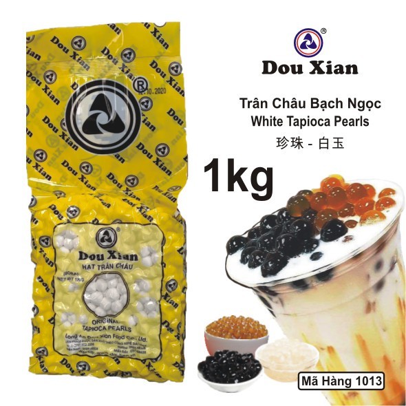 [THÙNG 18 BỊCH] Trân châu Douxian gói 1kg - trà sữa trân châu, topping truyền thống