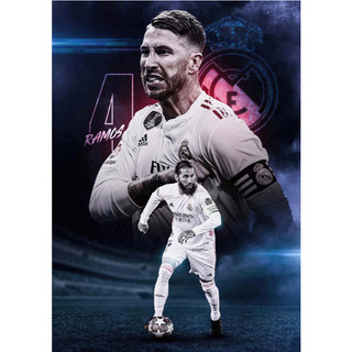 Top 50 mẫu Poster Cầu Thủ Bóng Đá - Messi, Ronaldo, Neymar, Mbappé,Yamal tranh decal dán tường có keo sẵn siêu bền