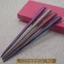 Kẹp tóc gỗ đàn hương đơn giản màu tím, phụ kiện tóc hanfu sườn xám handmade