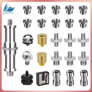 26 Bộ gắn vít máy ảnh Bộ chuyển đổi 1 / 4 inch và 3 / 8 inch Bộ chuyển đổi vít ren Bộ chuyển đổi gắn giày Flash