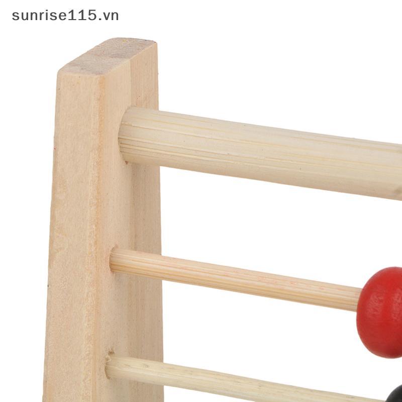 SRVN Toán học Bàn tính bằng gỗ Đồ chơi giáo dục cho trẻ 3-6 tuổi Xe lửa phối hợp tay mắt.
