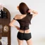 Cá tính quần tay tắt dây buộc, phong cách thời trang mới