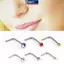 MAKY Bộ 60 cái thép không gỉ stud body piercing hình chữ L