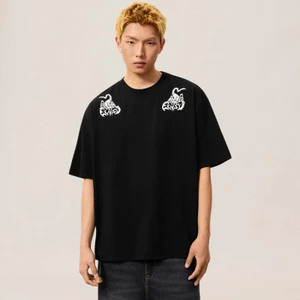 Áo sơ mi đôi bò unisex, họa tiết đơn giản rời, 100% cotton cao cấp, phong cách Hàn Quốc