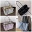 Túi đeo vai BORAGETE, Túi Tote thông thường bằng Nylon, Túi xách dung tích lớn chống nước hợp thời trang