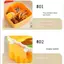 Hộp Bento Hamburger dễ thương dành cho trẻ em có dao kéo Di động có thể tái sử dụng Hộp đựng đồ ăn trưa đa ngăn đựng đồ saixit2vn