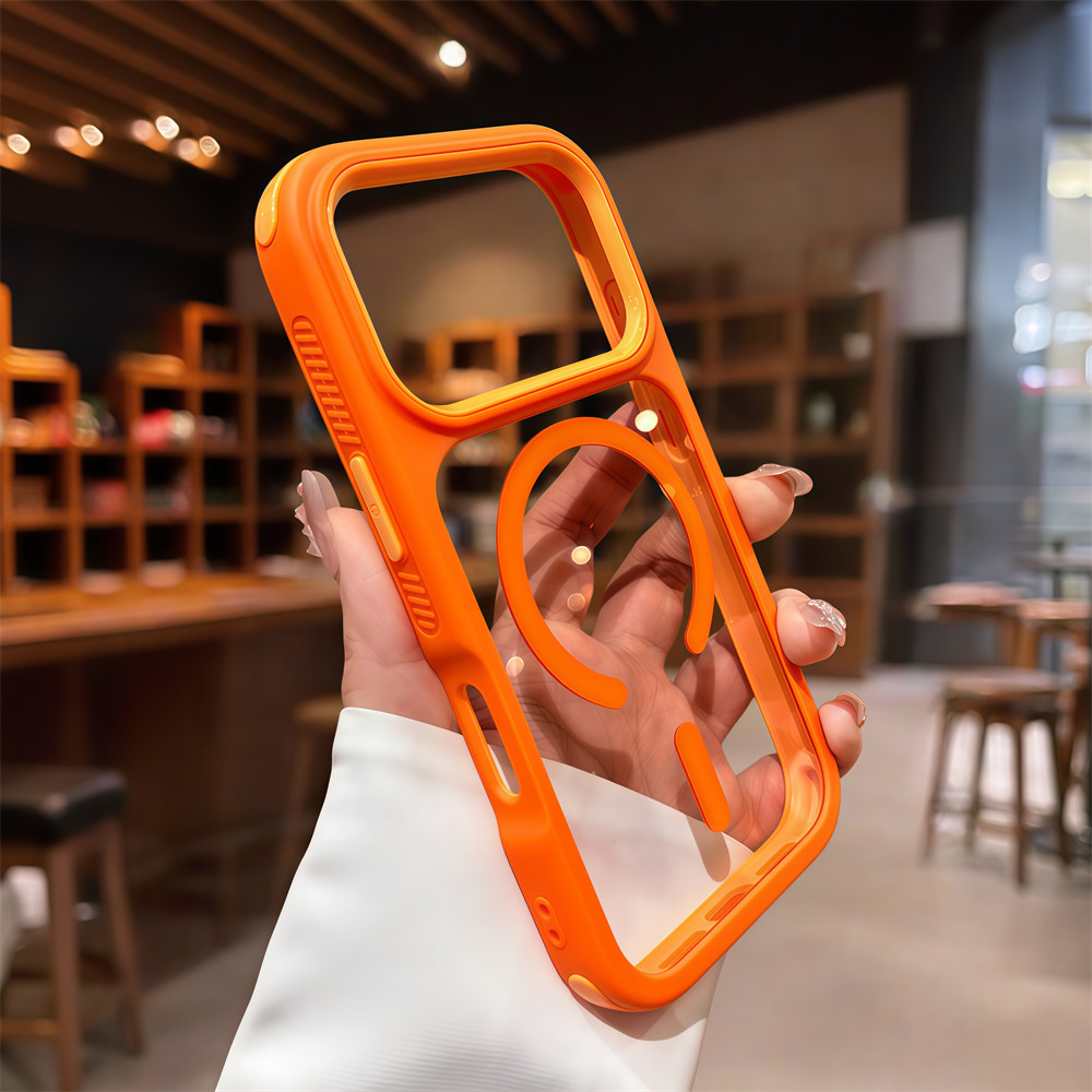 Ốp điện thoại từ tính trong suốt chống rơi chất lượng cao cho iphone 17 Pro Max 16 12 13 14 15 Pro Max Vỏ có Camera Bảo vệ toàn diện Vỏ chống sốc Vỏ cứng bảo vệ điện thoại