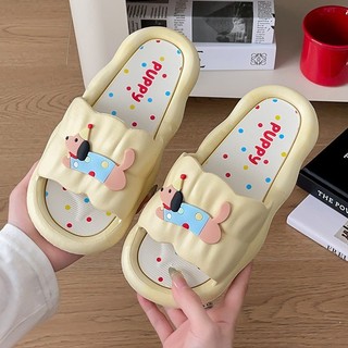 Dép Đi Trong Nhà EVA Đế Mềm Chống Trượt MAISON, Dép Quai Ngang Hình Cún Puppy Dễ Thương Siêu Êm