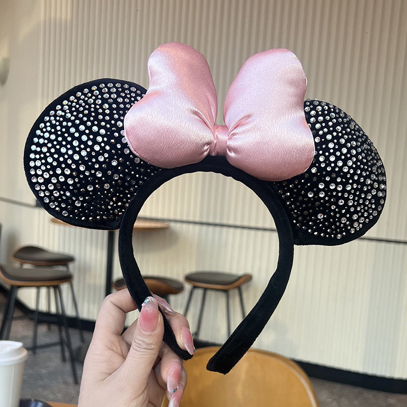 Băng đô ánh sáng hình Mickey và Minnie, thiết kế sang trọng, phù hợp cho công viên giải trí và ảnh