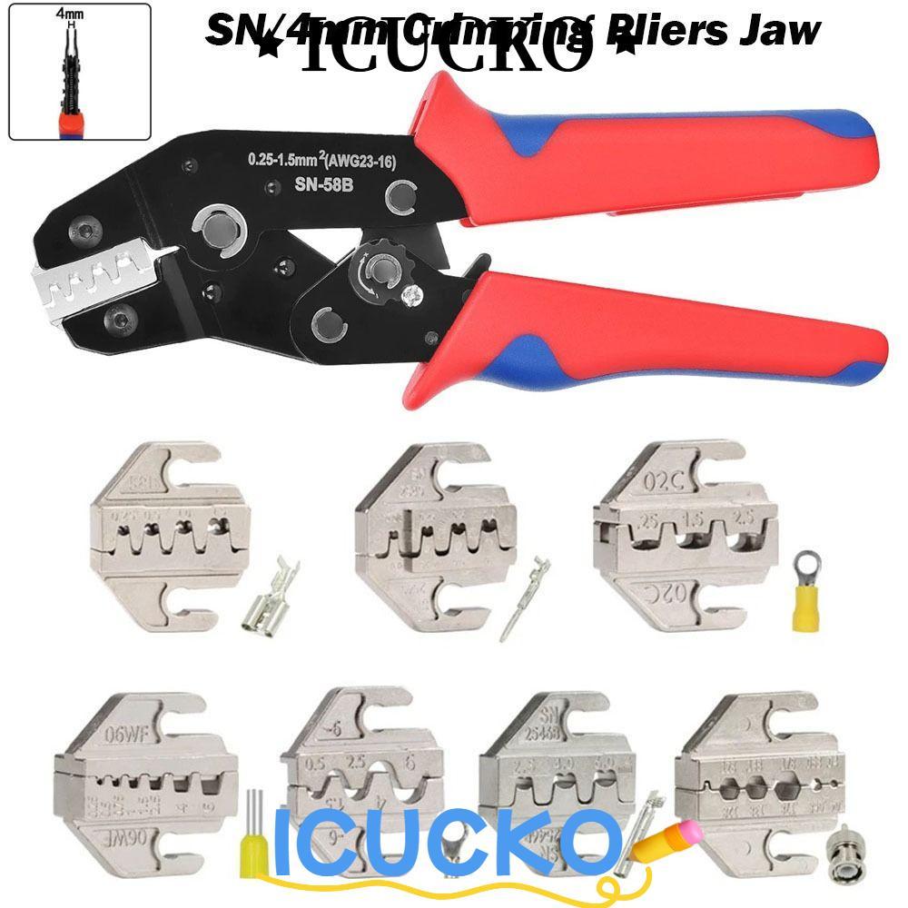 Kìm uốn ICUCKO Hàm, 06WF 2549 03H Chiều rộng 4mm SN Kìm uốn hàm, SN-2546B 02C Hợp kim 48B 58B Thiết bị đầu cuối uốn khe hàm