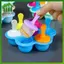 SWEET 7 Lỗ DIY Kem Pops Khuôn Silicon Kem Bóng Máy Làm Popsicles Khuôn Trái Cây Cho Bé Lắc Nhà Phụ Kiện Nhà Bếp Dụng Cụ n