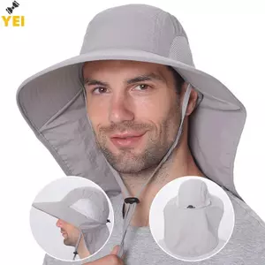 Mũ Chống Nắng Vành Rộng Cho Nam - Điều Chỉnh Được, Chống Nước, Lưới Dệt - Phù Hợp Đi Bộ Và Cắm Trại