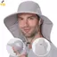 Mũ Chống Nắng Vành Rộng Cho Nam - Điều Chỉnh Được, Chống Nước, Lưới Dệt - Phù Hợp Đi Bộ Và Cắm Trại