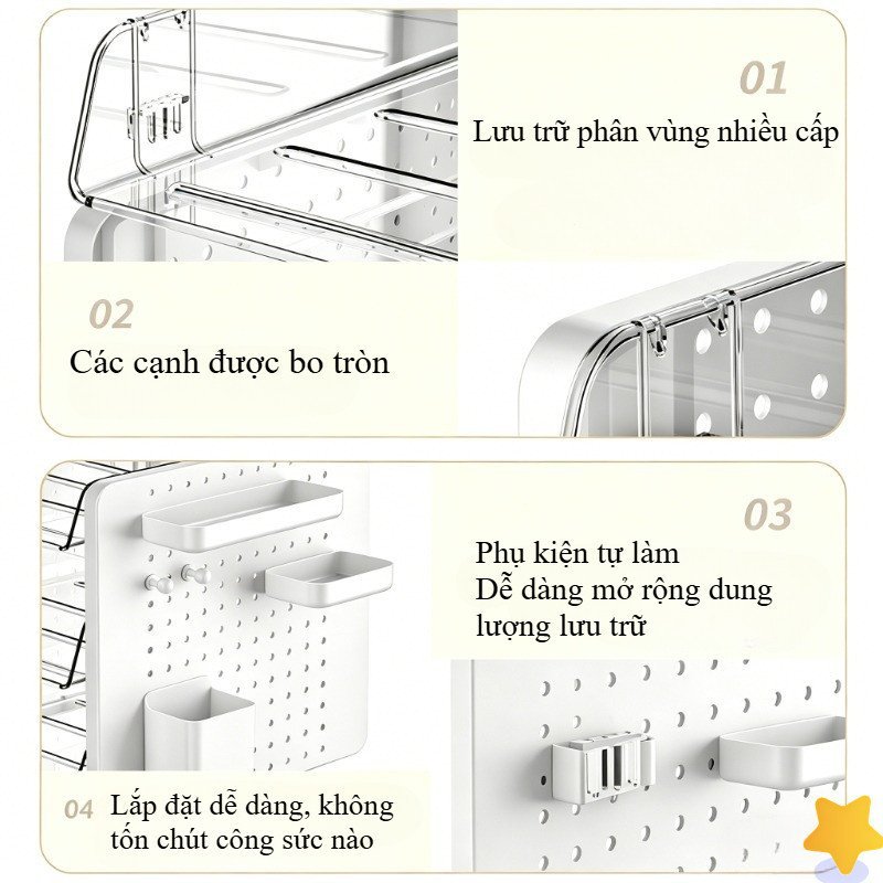 kệ đựng tài liệu kệ đựng sách nhựa dày dặn thanh inox đế chống trượt cho văn phòng học sinh