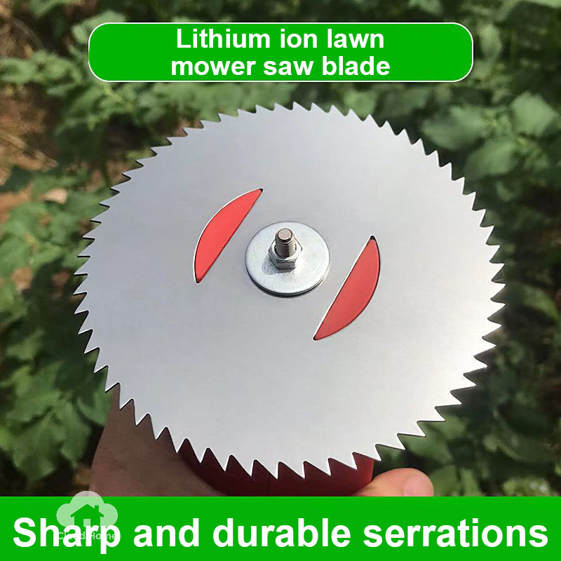 Lưỡi cưa tròn bằng thép không gỉ 60 răng dùng cho máy cắt cỏ dùng pin Lithium Ion, 60 răng