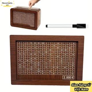 [Giao hàng nhanh] Hộp đựng tiền HAVENLYCO, Ngân hàng heo đất thủ công bằng gỗ, Sử dụng tại nhà Thủ công có thể tái sử dụng với mục tiêu tiết kiệm tiền Ngân hàng lưu trữ tiền cho trẻ em