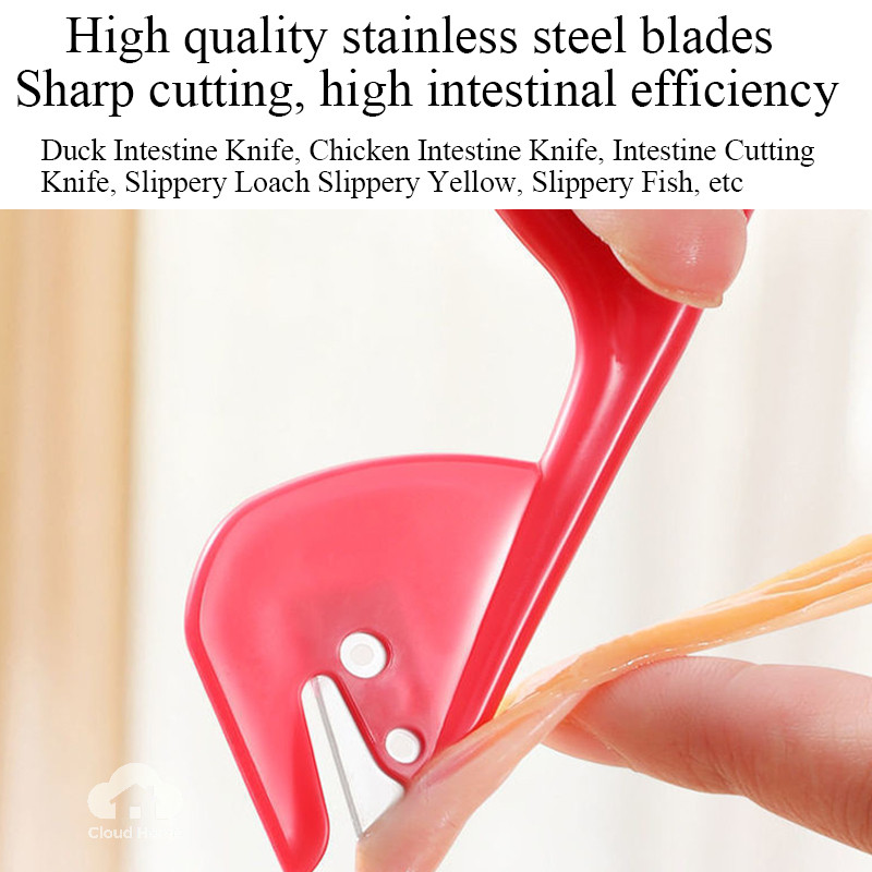 🌤️🌤️Dao Mổ Cá Làm Lòng Gà, Lòng Vịt, Một Dụng Cụ Giúp Bạn Làm Lòng Gà Vịt Thật Dễ Dàng dụng công cụ mở nhựa xử lý（1 CÁI)