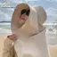 Mũ Chống Nắng Mùa Hè Cho Nữ với Vành Lớn, Khăn Choàng Kèm Theo - Phong Cách Người Cá