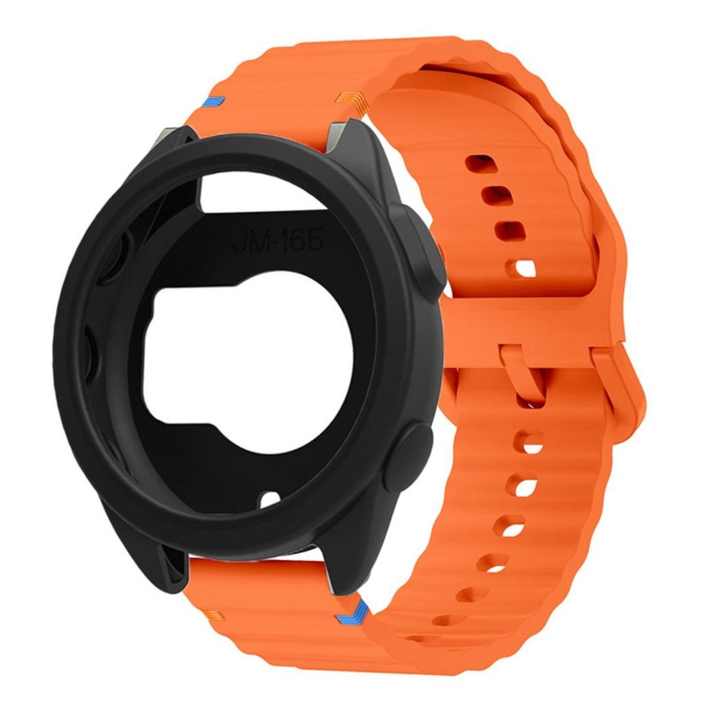 Ốp lưng + dây đeo silicon cho vòng tay thể thao bảo vệ mềm Garmin Forerunner 165
