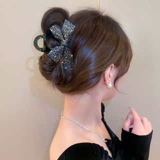 Kẹp Đầu Sau Cao Cấp với Ngôi Sao Lấp Lánh và Nơ Cá Mập - Phụ Kiện Tóc Sang Trọng