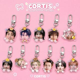 Kawaii Kpop CORTIS KEONHO Keychain Cute Acrylic SEONGHYEON JUHOON JAMES MARTIN Key Ring F