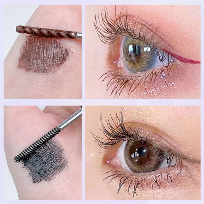 JRP Kim Loại Sắt Mi Mascara Chống Thấm Nước Sợi Lụa Mascara Bla Dài Uốn Mi Nối Mi Không Tắc Mắt Mỹ Phẩm Trang Điểm JRP
