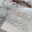 2025 Đuổi Ánh Sáng Nhấp Nháy Sequins Series Móng Tay Chất Liệu Hỗn Hợp Kim Sa Lấp Lánh Màu Hồng Trang Trí Móng Tay