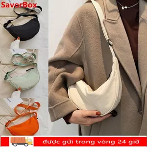 Túi đeo vai SAVORBOX Học sinh Túi đeo nách bằng Nylon Hobos thông thường