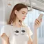 Quạt cổ YRBWD, Màn hình hiển thị kỹ thuật số sạc nhanh Quạt nhỏ, Thiết kế treo cổ di động bằng nhựa Quạt treo nhẹ Sử dụng trong nhà