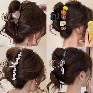 Dễ Thương Cao Cấp Kẹp Tóc Nữ Đầu Lưng Đơn Giản Cá Mập Kẹp Mũ Đội Đầu Sang Trọng Lấy Kẹp