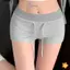 Quần Short Eo Thấp Nữ Mùa Hè Chắc Chắn Quần Dây Rút Quần Legging Mới